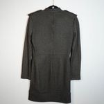 ZARA NEW SRPLS Women's Wool Blend Structured Shoulder Pad Mini Utility Dress S Photo 2