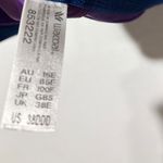 Wacoal Purple Blue Zipper Front High Impact Sports Bra Racerback Mesh Size 38DDD Photo 5