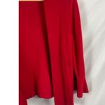 Alfani Red Open Front Bow Sleeve Cardigan Sweater Size Medium Photo 1