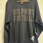 NEW Miami Dolphins pullover sweatshirt size xl woman’s Black Photo 0