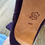 Joan & David  Purple Suede Leather Stiletto Heel Ankle Boots Womens 6 Fall Luxury Photo 5