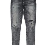 AGOLDE  Sophie High Rise Skinny Jeans Size 28 Charcoal Silence Distressed Stretch Photo 1