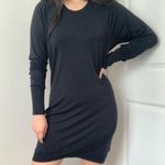 Athleta  Lounge Sweater Dress in Black Photo 0