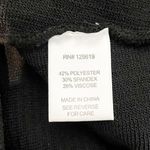 Allie Rose  Sleeveless Cross Halter Ribbed Knit Cropped Tank Top Black Large Photo 5