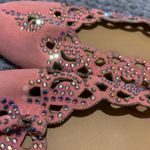 Bamboo Peachy pink flats with sparkly trim Photo 6