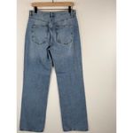 We The Free People Womens Jeans Blue Long Lines Slit Straight Button Fly Size 28 Photo 8