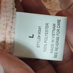 Lynn Ryan Pink Lace Sleeveless Contast Collar High Low Button Down Size Large Photo 5