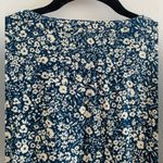 Pact Organic Cafe Crepe Tiered Dress Celestial Prairie Floral Print Size XL Green Photo 10