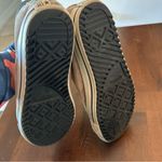 Converse EUC All Star Leather High-Top Sneakers - Beige with Red Laces Size 5 Photo 5