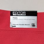 EXPRESS  Editor Flare Pants NWT Womens 2R Low Rise Y2K Barbie Pink Office Photo 3