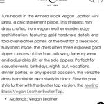 Miss Circle Anora Black Vegan Leather Mini Dress Size XS Photo 3