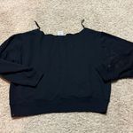 PINK - Victoria's Secret  Black Crew Neck Sweater Photo 4