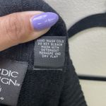 Nordic Design 100 % Lambswool Sweater Women Petite Medium Cardigan Zip Fair Isle Black Photo 6