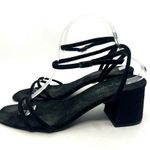 Free People  Black Ankle Strap Sandals Women's 10 US Photo 1