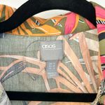 ASOS  Long Sleeve Utility Tropical Print Jumpsuit Size 6 Photo 3