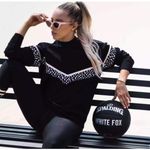 White Fox Boutique Sarah’s Day x White Fox‎ Active All I Do Is Brunch Blackout Sweater Medium Photo 0