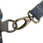 NWT Travelti Striped 3 Star canvas and Leather Crossbody Bag Photo 9