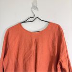 Bryn Walker  Small‎ Burnt Orange Linen Bell Sleeves Blouse Made In USA Lag… Photo 4