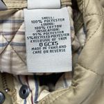 Vintage L.L. Bean Quilted Trench Jacket in Tan Size Small Petite Photo 4