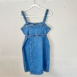 H&M Blue Denim Midi Dress Button Front Belted NEW 10 NEW NWT Photo 1