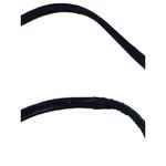 VTG Byrnes & Baker Handbag Snap Clutch Shoulder Strap Black Leather Embellished Photo 10