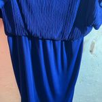Dressbarn Royal Blue Bateau Neck Midi Dress Size 12 Photo 4