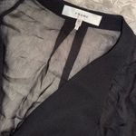 frame denim NEW FRAME Crepe De Chine Blazer Long Sleeve Minidress In Black sz XS Photo 2