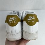 Nike  Size 9.5 Air Force 1 '07 NN Next Nature DV3808-101 Bronzine White Leather Photo 9