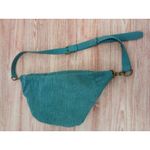 Wild Fable  Fanny Pack/ Crossbody Green Corduroy Material & Two Zippered Pockets Photo 3
