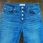 Madewell  Cali Demi Boot Jeans 26 Chewed Hem- Cropped High Rise Button Front -EUC Photo 10