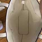 NWT White 3 Piece Pebble Leather Office Laptop Tote Bag, Purse And Wristlet‎ Photo 10