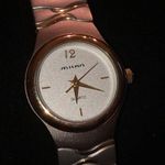 Milan Silver Tone Gold Tone Stretchy Band Watch Wristwatch Photo 1