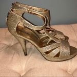 Maurice's Gold glitter heels size 8.5! Photo 5