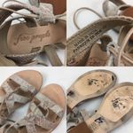 Free People  Snakeskin Mid Gladiator Lace-Up Nude Sandals Size 37 Photo 6