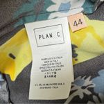 PLAN C‎ Floral Pleated Tie Neck Long Sleeve Midi Maxi Dress Sz IT 44 US 8 Black Photo 2