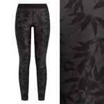 The Upside Guru Bamboo Print Performance Leggings: Black/Grey Size 4 Photo 2