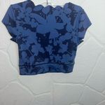 Aerie  Navy and Light Blue Floral Tee Photo 1
