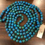 Barse Brand BARSE Genuine Azurite Magnesite Beaded Matte Necklace NWT 60” Photo 8