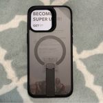 NEW iPhone 15 Pro Max MagSafe Phone Case Frosted Black w/ Flick Stand Photo 2