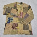 Celeste Patchwork Artsy Bohemian Floral Blazer Sz M/L Size L Photo 0
