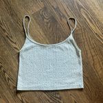 Brandy Melville Green Floral Tank Top Photo 2