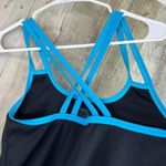 Size Large Tank Style Sleep Dress Black & Aqua Colors Photo 3