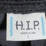 Black smocked mock neck double layer flowy top size large Photo 5