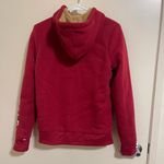Aeropostale Women’s Size S Red Sherpa Lined Hoodie Aero 1987 Full Zip Jacket Photo 1