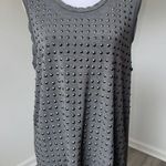 Vocal USA Studded Gray Sleeveless Tunic Tank Top X-Large XL Rocker Grunge Emo Photo 0
