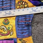 Rising International Hoodie Jacket Boho Patchwork Hippie Full zip up M Cotton Blue Size M Photo 7