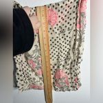 Free People Lightweight Hippie Floral Beachy Linen Semi Sheer Shopper Tote Bag Photo 7