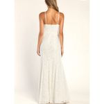 NWT Lulus Bridal Everlasting Emotion White Lace Mermaid Maxi Dress Size Large Photo 2