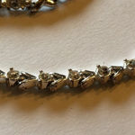 2 Vintage Avon Silver Tone & Clear CZ Rhinestone Bracelets Photo 4