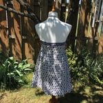 American Eagle Strapless Blue Embroidered Floral Eyelet Cottage Sun Dress Photo 3